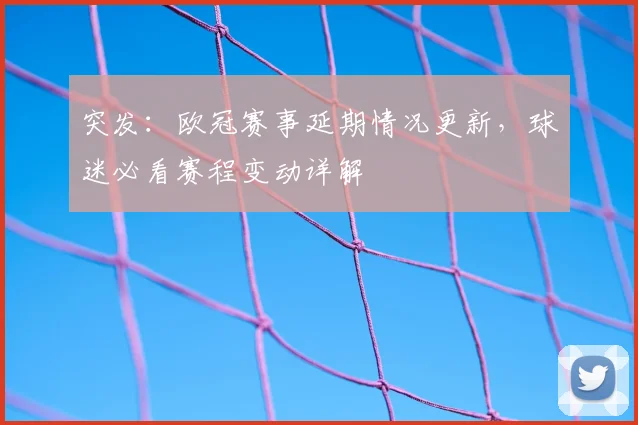 突发：欧冠赛事延期情况更新，球迷必看赛程变动详解