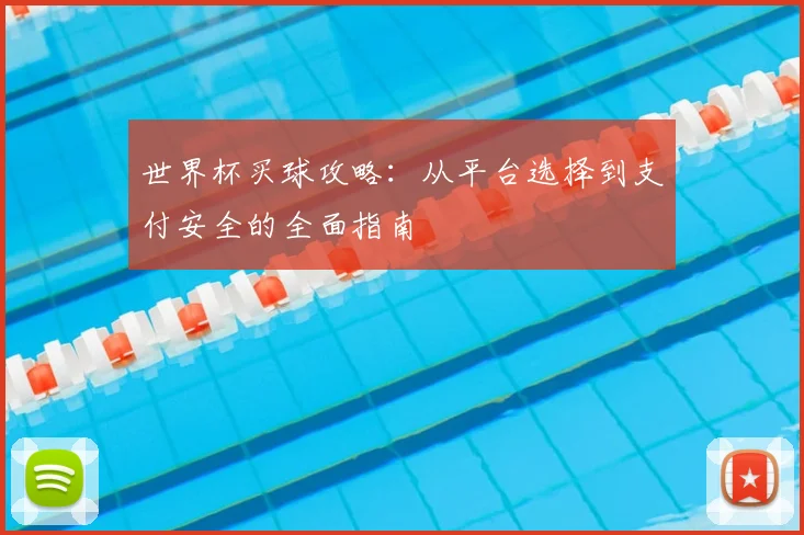 世界杯买球攻略:从平台选择到支付安全的全面指南